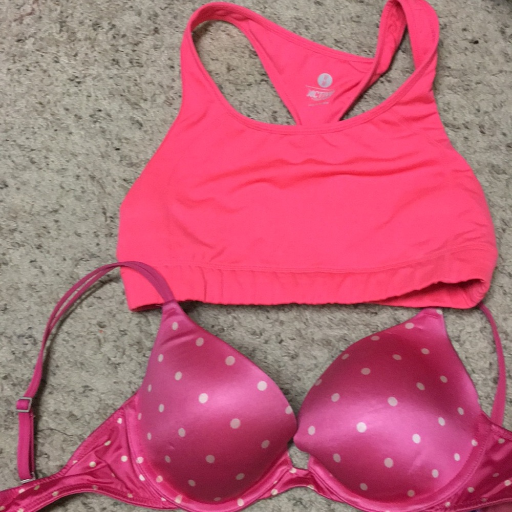 Pink bras 34c